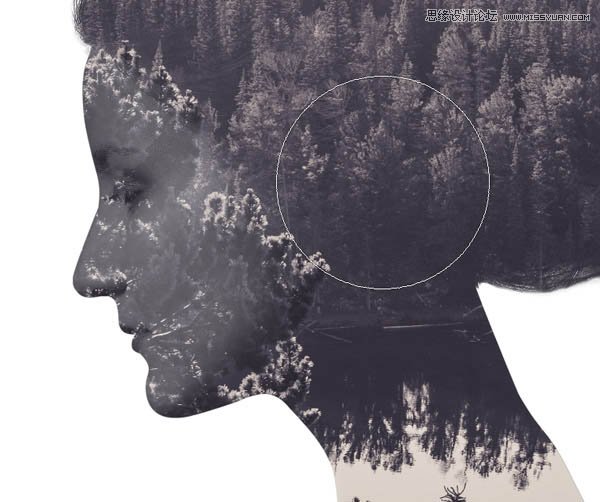 Photoshop制作人像和风景照片双重曝光效果