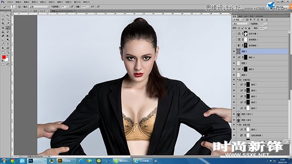 Photoshop制作超酷的性感模特商业修图教程