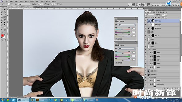 Photoshop制作超酷的性感模特商业修图教程