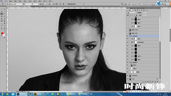 Photoshop制作超酷的性感模特商业修图教程