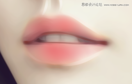 Photoshop绘制光泽动人的美女嘴唇效果