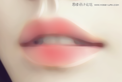 Photoshop绘制光泽动人的美女嘴唇效果