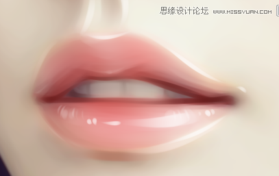 Photoshop绘制光泽动人的美女嘴唇效果