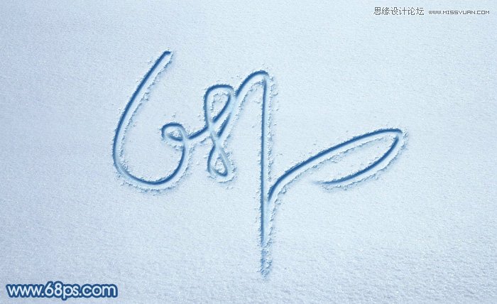 Photoshop制作手写特效的沙滩艺术字