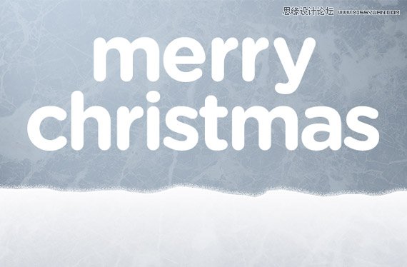 Photoshop设计圣诞节糖果风格的艺术字