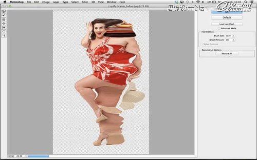 Photoshop使用画笔制作人像飘逸流体效果