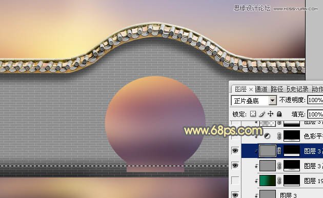 Photoshop把乱七八糟的拱门美化处理