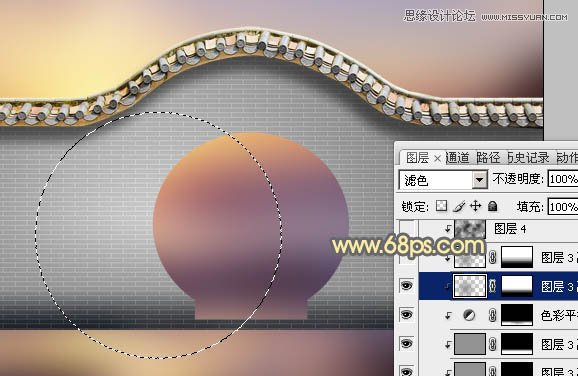 Photoshop把乱七八糟的拱门美化处理