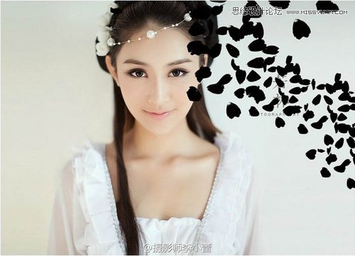 Photoshop快速合成人像粒子纷飞效果