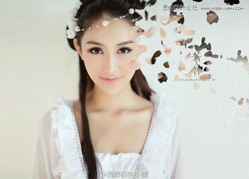 Photoshop快速合成人像粒子纷飞效果