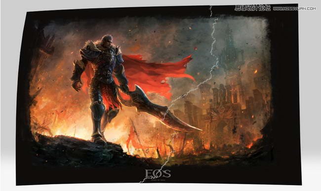 Photoshop制作逼真的纸张撕裂效果图