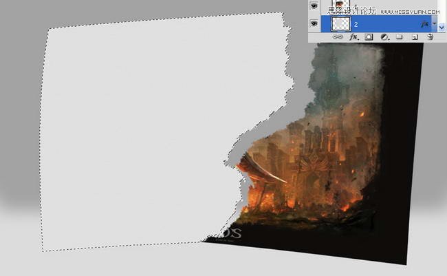 Photoshop制作逼真的纸张撕裂效果图