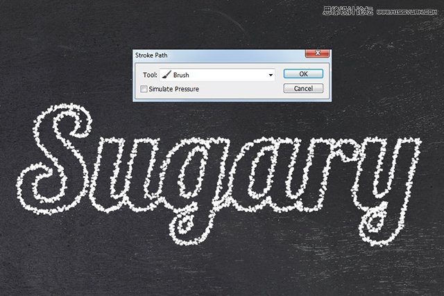 Photoshop制作霜冻效果的艺术字教程