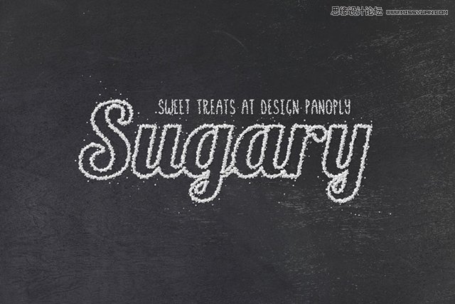 Photoshop制作霜冻效果的艺术字教程