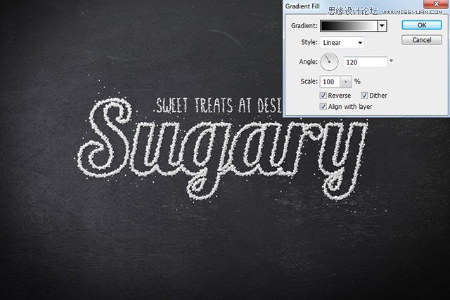 Photoshop制作霜冻效果的艺术字教程