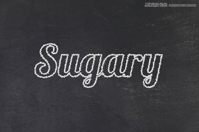 Photoshop制作霜冻效果的艺术字教程