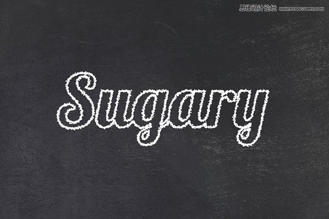 Photoshop制作霜冻效果的艺术字教程