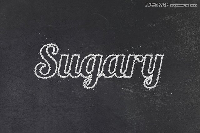 Photoshop制作霜冻效果的艺术字教程