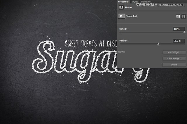 Photoshop制作霜冻效果的艺术字教程