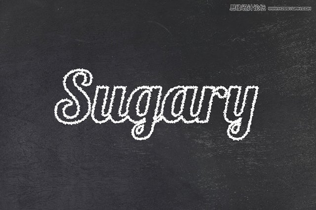 Photoshop制作霜冻效果的艺术字教程