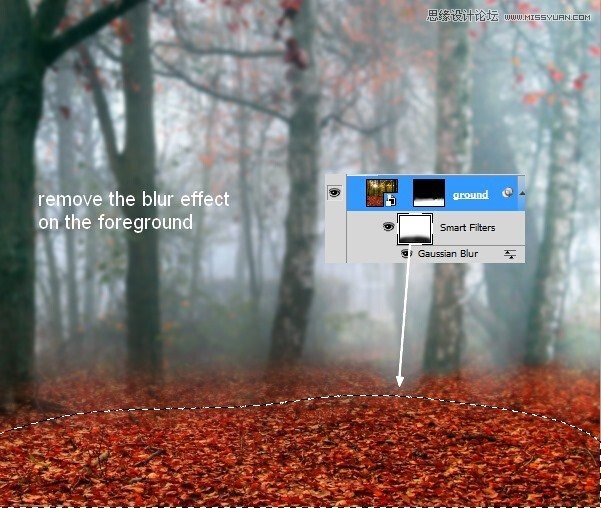 Photoshop合成唯美的森林仙子场景图