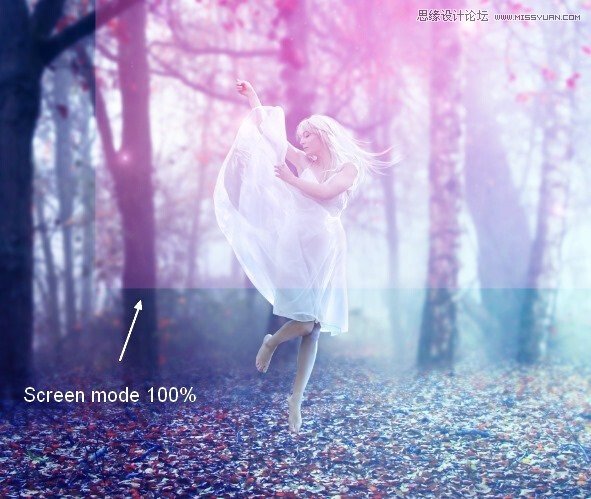 Photoshop合成唯美的森林仙子场景图