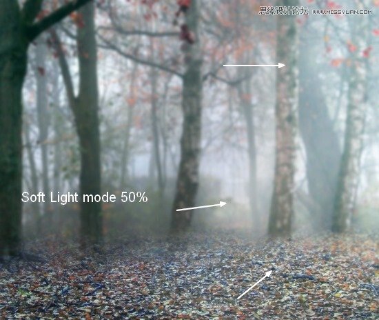 Photoshop合成唯美的森林仙子场景图