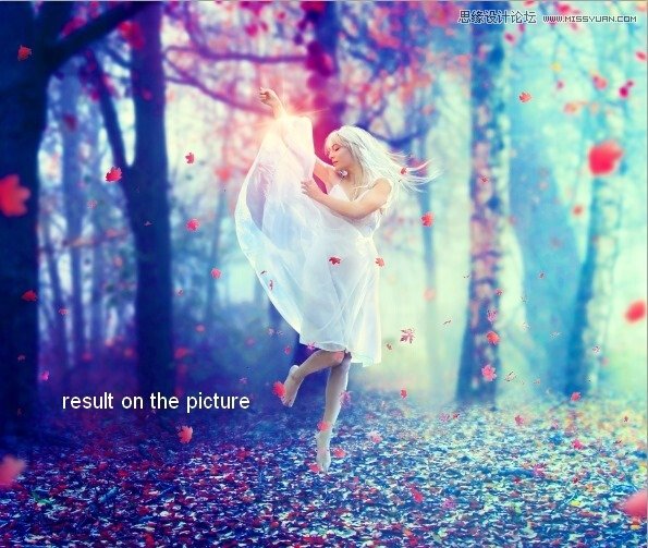 Photoshop合成唯美的森林仙子场景图