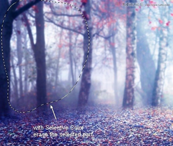 Photoshop合成唯美的森林仙子场景图