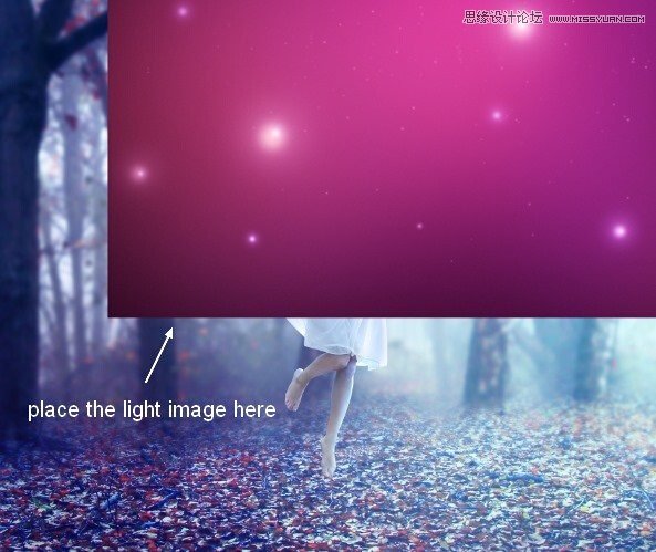 Photoshop合成唯美的森林仙子场景图