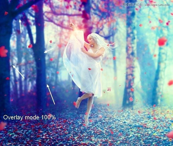 Photoshop合成唯美的森林仙子场景图