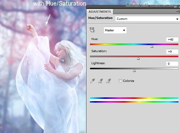 Photoshop合成唯美的森林仙子场景图