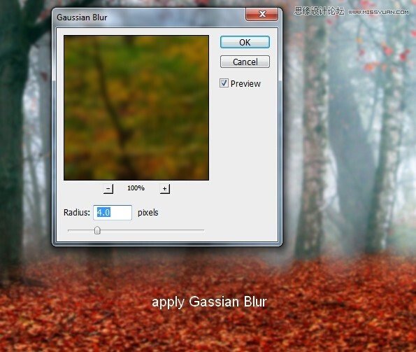 Photoshop合成唯美的森林仙子场景图