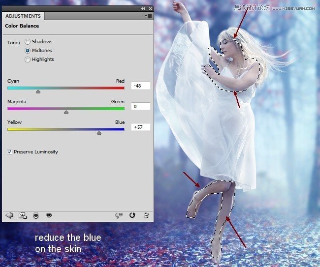 Photoshop合成唯美的森林仙子场景图