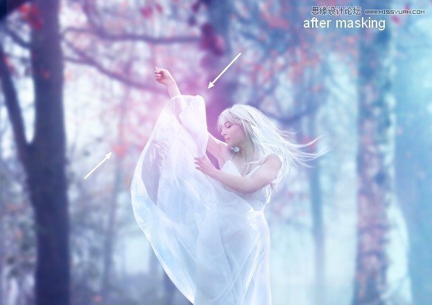 Photoshop合成唯美的森林仙子场景图