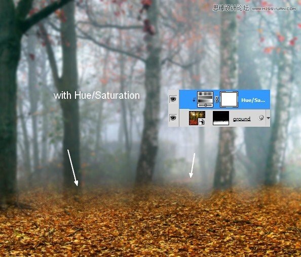 Photoshop合成唯美的森林仙子场景图