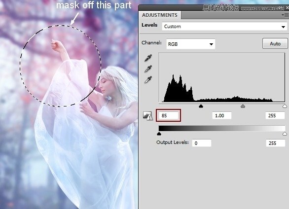 Photoshop合成唯美的森林仙子场景图