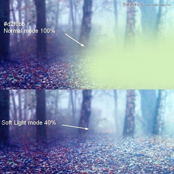 Photoshop合成唯美的森林仙子场景图