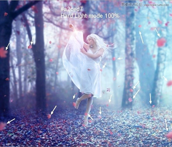 Photoshop合成唯美的森林仙子场景图