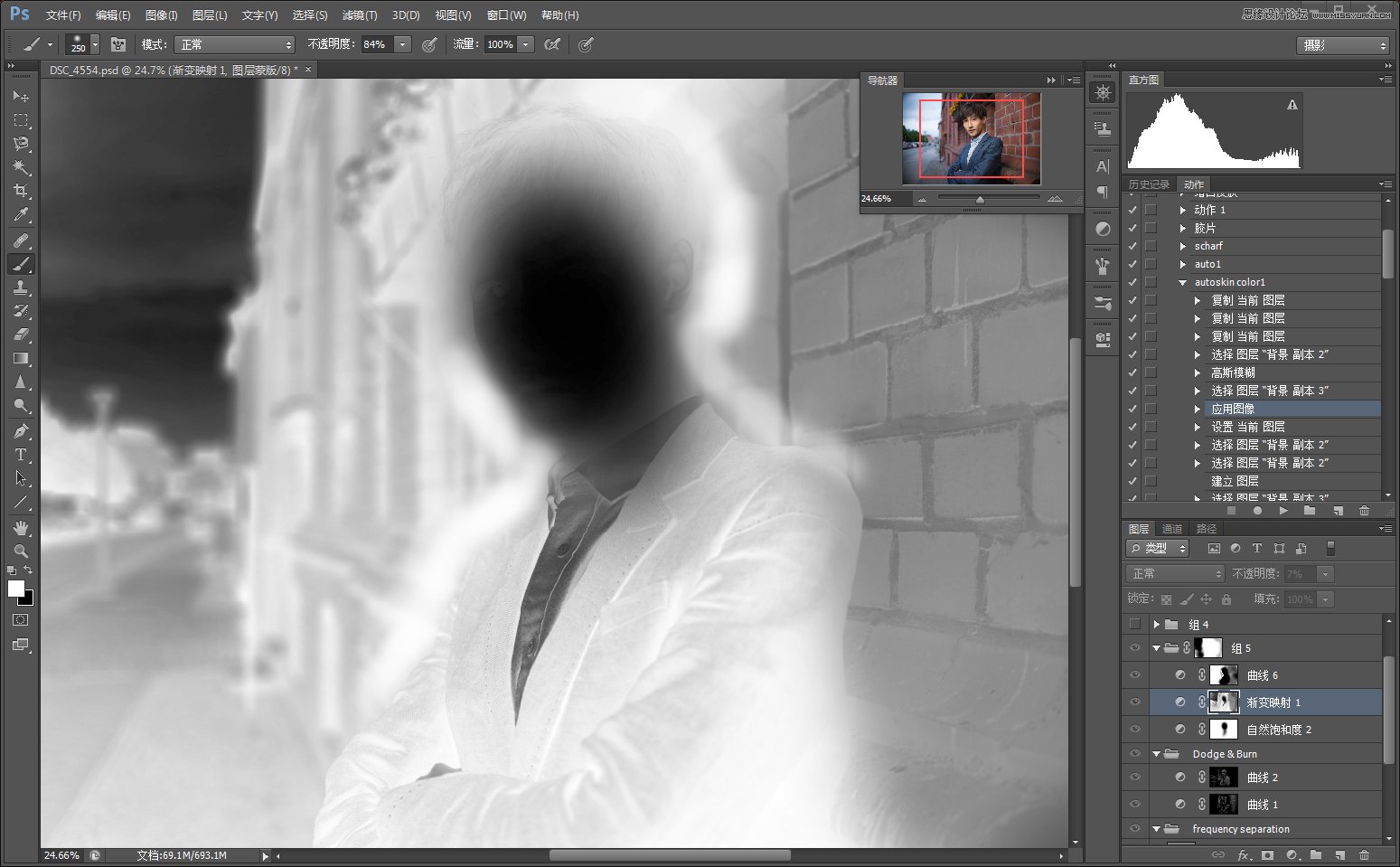 Photoshop详细解析帅哥人像后期处理技巧