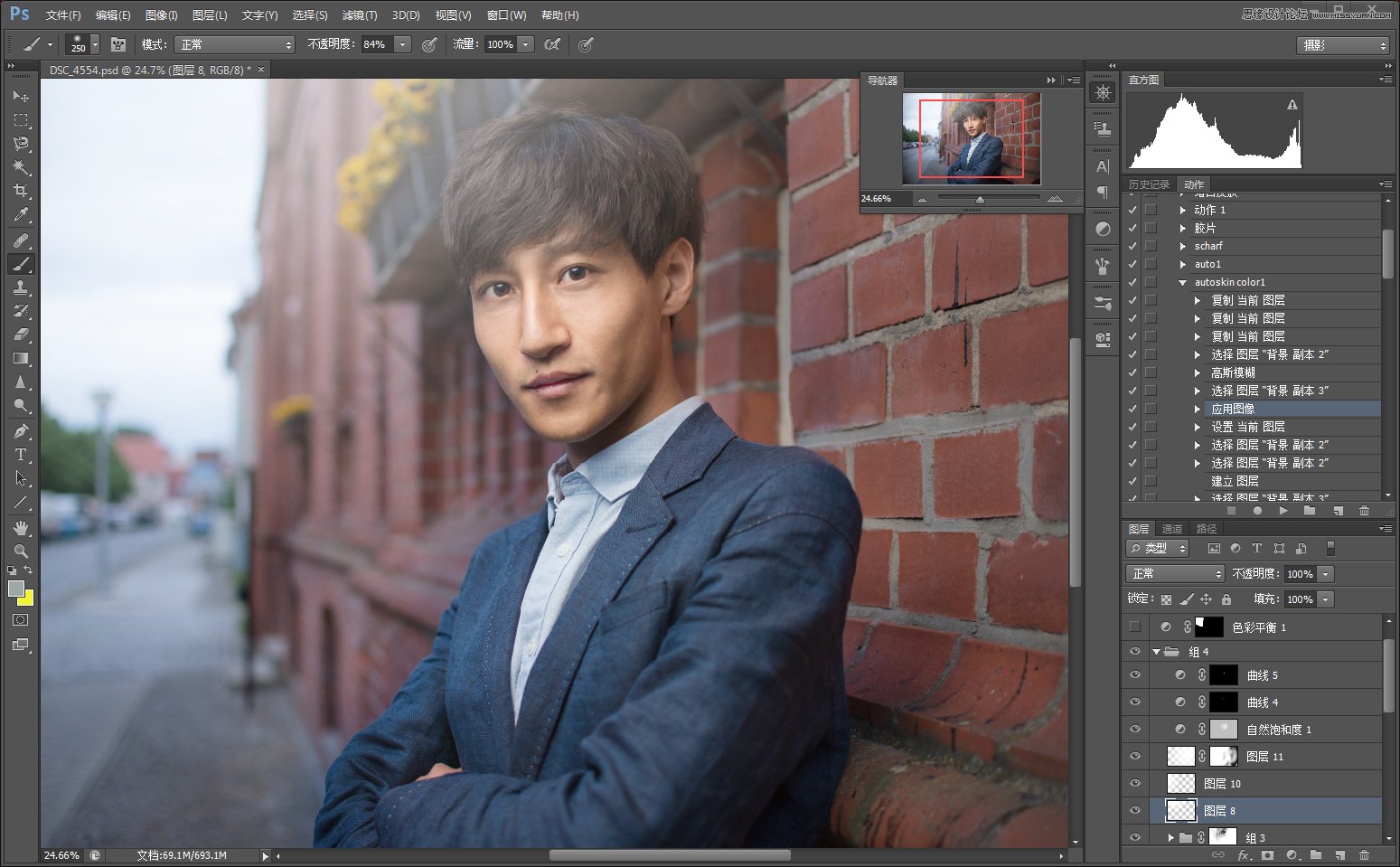 Photoshop详细解析帅哥人像后期处理技巧