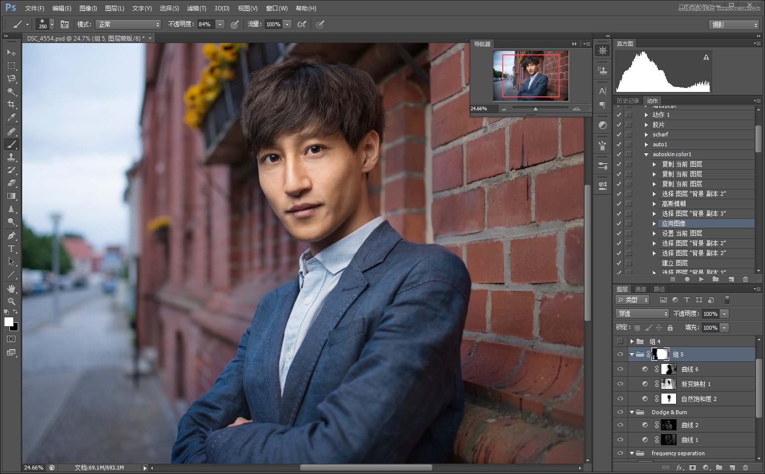 Photoshop详细解析帅哥人像后期处理技巧