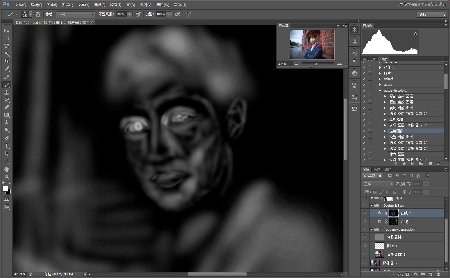 Photoshop详细解析帅哥人像后期处理技巧