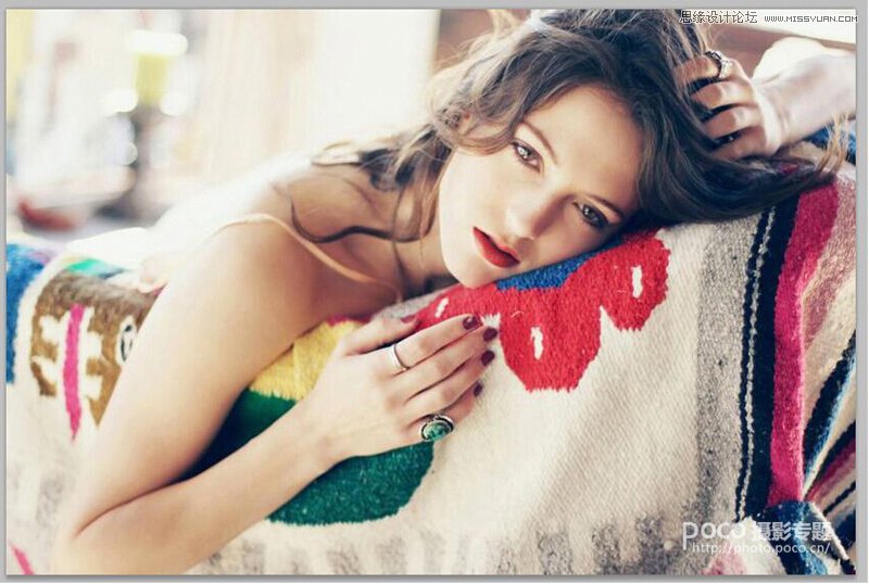 Photoshop调出美女人像朦胧柔焦效果