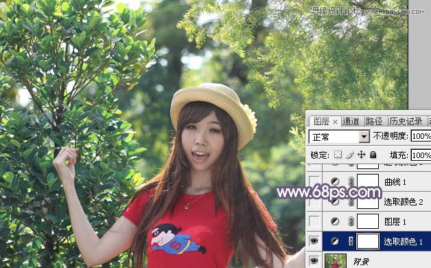 Photoshop调出可爱女孩秋季暖色效果