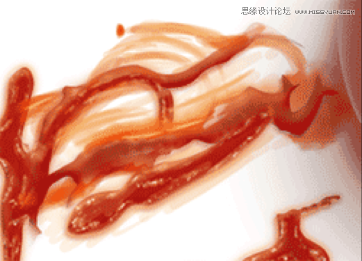 Photoshop制作超酷的番茄酱文字效果