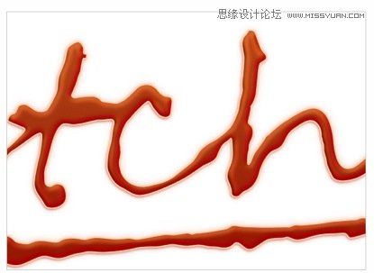 Photoshop制作超酷的番茄酱文字效果