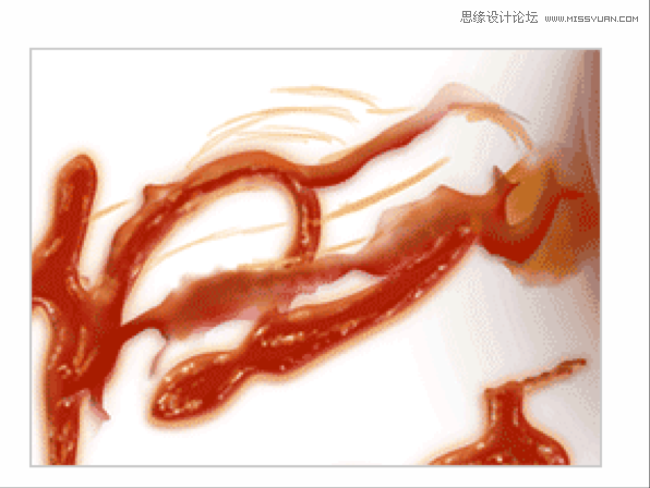 Photoshop制作超酷的番茄酱文字效果