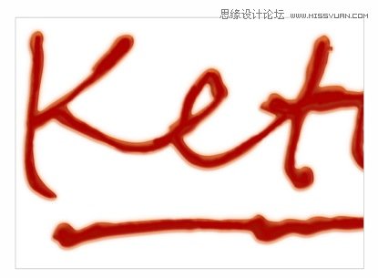 Photoshop制作超酷的番茄酱文字效果