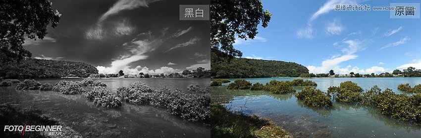 Photoshop把平凡的数码照片调成黑白效果